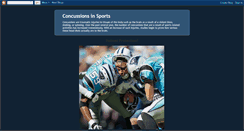 Desktop Screenshot of concussionsinsports.blogspot.com