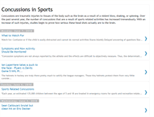 Tablet Screenshot of concussionsinsports.blogspot.com