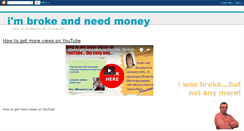 Desktop Screenshot of imbrokeandneedmoney.blogspot.com