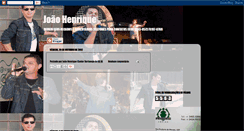Desktop Screenshot of joaohenriquecantorsertanejo.blogspot.com