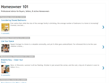 Tablet Screenshot of homeowner-101.blogspot.com