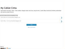 Tablet Screenshot of mycoklatcinta.blogspot.com