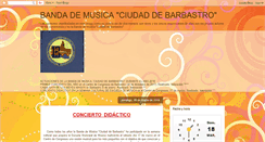 Desktop Screenshot of bandamusicabarbastro.blogspot.com