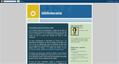 Desktop Screenshot of labibliotecana.blogspot.com