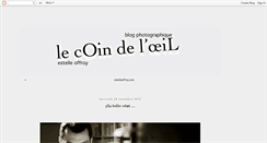 Desktop Screenshot of lecoindeloeil.blogspot.com