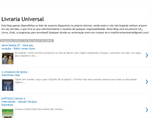 Tablet Screenshot of livrariauniversal.blogspot.com