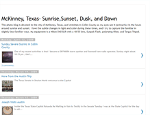 Tablet Screenshot of mckinneytexassunrises.blogspot.com