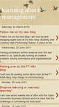 Mobile Screenshot of learningaboutmanagement.blogspot.com