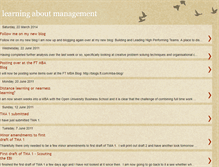 Tablet Screenshot of learningaboutmanagement.blogspot.com