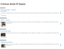 Tablet Screenshot of cronicasdesdeelespejo.blogspot.com