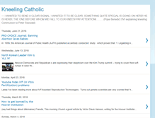 Tablet Screenshot of kneelingcatholic.blogspot.com