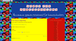 Desktop Screenshot of homeschoolgames.blogspot.com