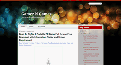 Desktop Screenshot of gamesandzgames.blogspot.com