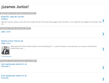 Tablet Screenshot of leamos-juntos.blogspot.com