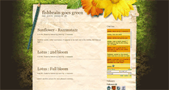 Desktop Screenshot of fishbraingoesgreen.blogspot.com