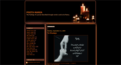 Desktop Screenshot of poets-mania.blogspot.com