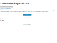 Tablet Screenshot of lauren-london-pregnant-photos.blogspot.com