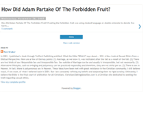 Tablet Screenshot of howdidadampartakeoftheforbiddenfruit.blogspot.com