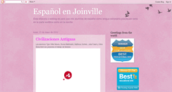 Desktop Screenshot of lenguaespanolajoinville.blogspot.com