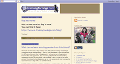 Desktop Screenshot of e-trainingfordogs.blogspot.com