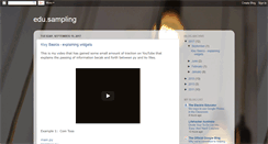 Desktop Screenshot of edusampling.blogspot.com