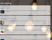 Tablet Screenshot of edusampling.blogspot.com