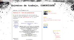 Desktop Screenshot of comunicacionymercadodetrabajo.blogspot.com