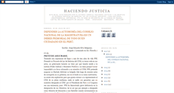 Desktop Screenshot of haciendojusticiaperu.blogspot.com