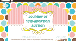 Desktop Screenshot of journeyof1818-adoptionauction.blogspot.com