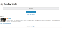 Tablet Screenshot of mysundaysmile.blogspot.com