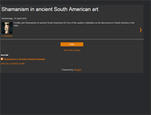 Tablet Screenshot of ancientsouthamericanshamanism.blogspot.com