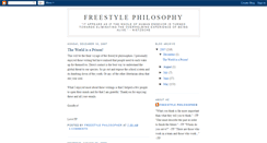 Desktop Screenshot of freestylephilosopher.blogspot.com