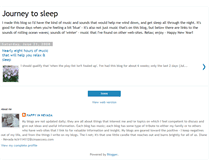 Tablet Screenshot of journeytosleep.blogspot.com