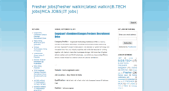 Desktop Screenshot of onlyfresherjobs.blogspot.com