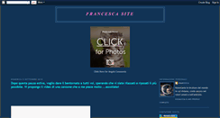 Desktop Screenshot of francesca-francescasite.blogspot.com