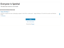 Tablet Screenshot of everyoneisspeshal.blogspot.com