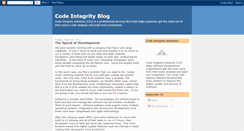 Desktop Screenshot of codeintegrity.blogspot.com