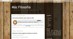 Desktop Screenshot of masfilosofia.blogspot.com