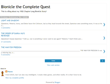 Tablet Screenshot of bioniclethecompletequest.blogspot.com