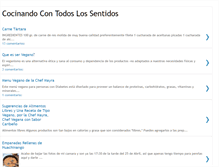 Tablet Screenshot of cocinandocontodoslossentidos.blogspot.com