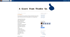 Desktop Screenshot of giantfoamthumbsup.blogspot.com