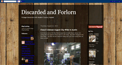 Desktop Screenshot of discardedforlorn.blogspot.com