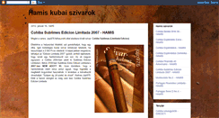 Desktop Screenshot of hamiskubaiszivarok.blogspot.com