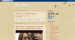 Desktop Screenshot of fashionalexstyle.blogspot.com