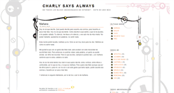 Desktop Screenshot of charlysaidalways.blogspot.com