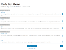 Tablet Screenshot of charlysaidalways.blogspot.com