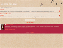 Tablet Screenshot of melissa-hopkins.blogspot.com