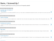 Tablet Screenshot of damniscrewedup.blogspot.com