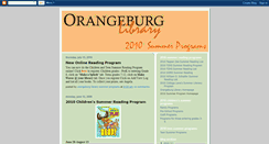 Desktop Screenshot of orangeburglibrarysummerprograms.blogspot.com