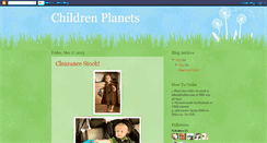 Desktop Screenshot of childrenplanets.blogspot.com